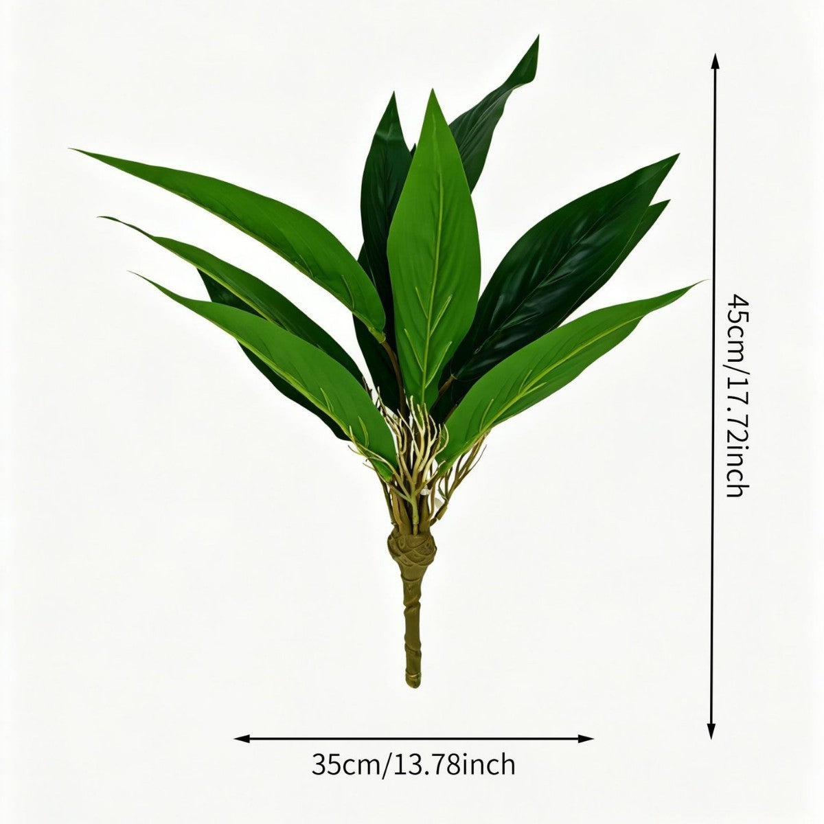Planta artificial de crotón, 40 cm, decoración moderna para hogar, oficina y eventos