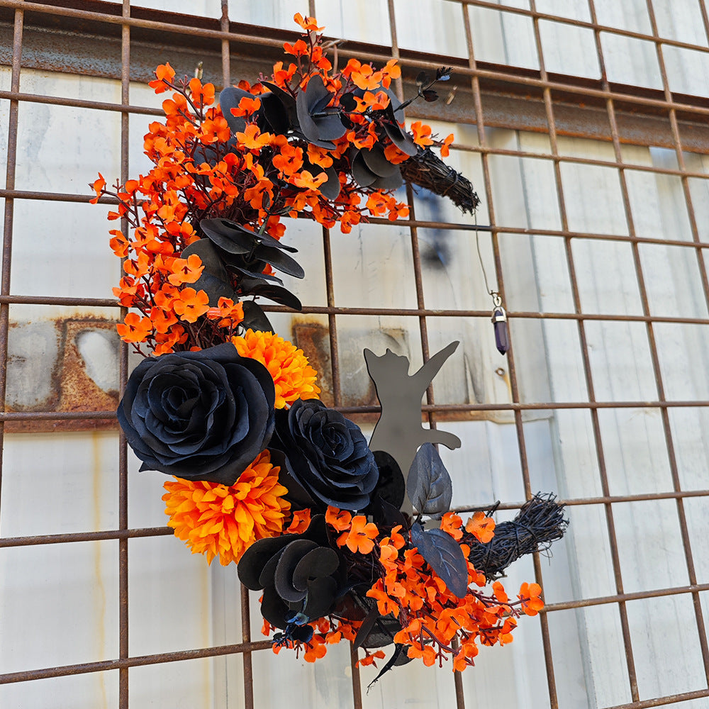 Corona o guirnalda artificial de 14" para decoración de interiores