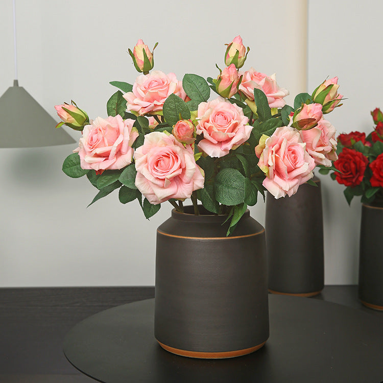 Rosas artificiales con tacto real de 18.5" para bodas y eventos