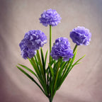 Ramo de 6 flores artificiales de crisantemo PU, 45 cm, estilo moderno, decoración interior para bodas, oficina, hogar, hotel