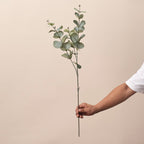 Rama de Eucalipto Artificial de Plástico, Ramo de 1 Pieza con Ramas Doblables, Decoración de Hogar, Bodas y Escaparates