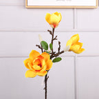 Magnolias artificiales con tacto real de 27" para bodas y eventos