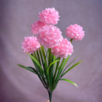 Ramo de 6 flores artificiales de crisantemo PU, 45 cm, estilo moderno, decoración interior para bodas, oficina, hogar, hotel