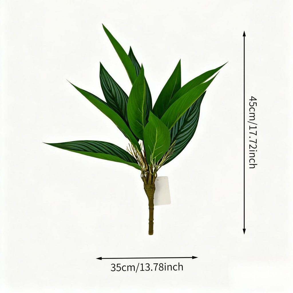 Planta artificial de crotón, 40 cm, decoración moderna para hogar, oficina y eventos