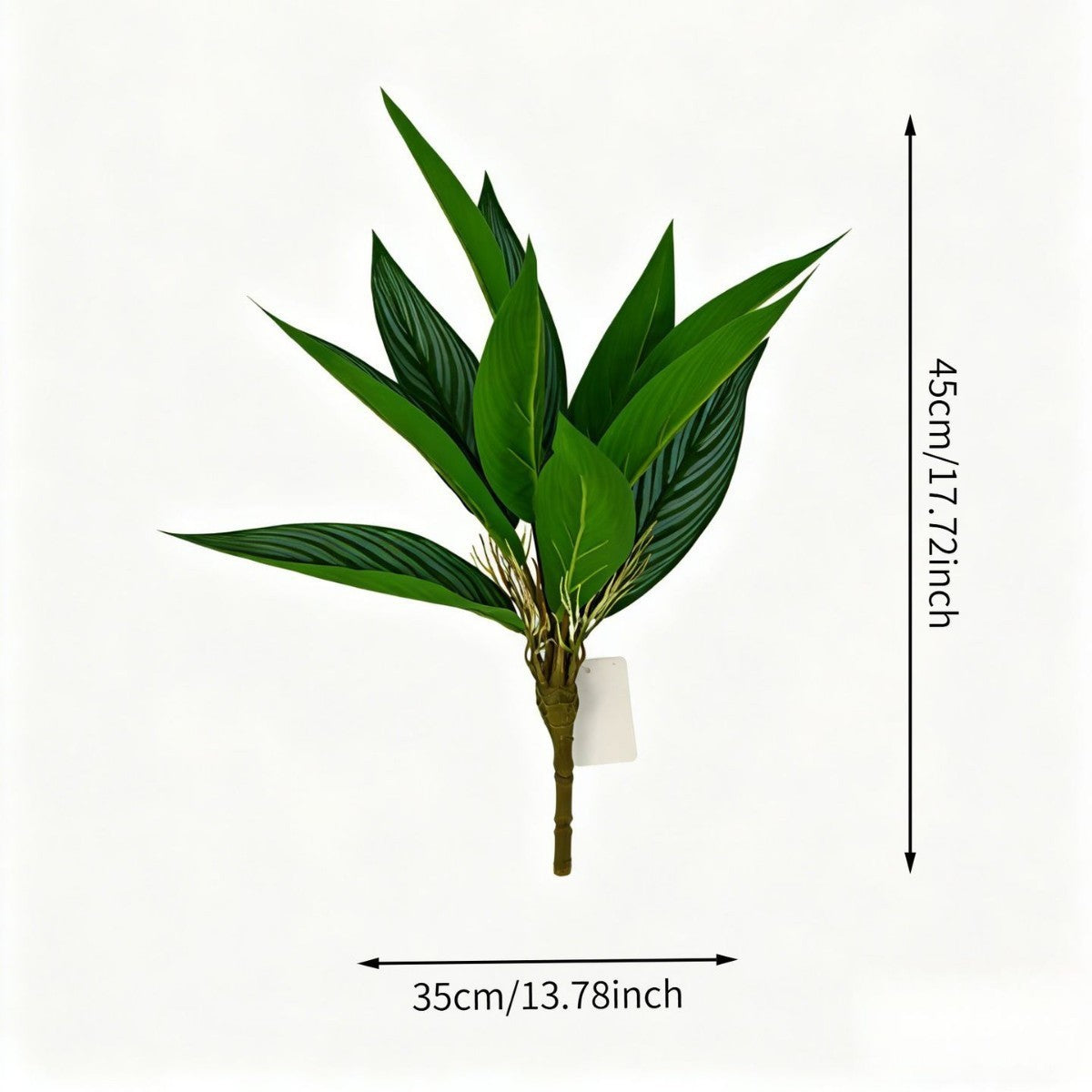 Planta artificial de crotón, 40 cm, decoración moderna para hogar, oficina y eventos