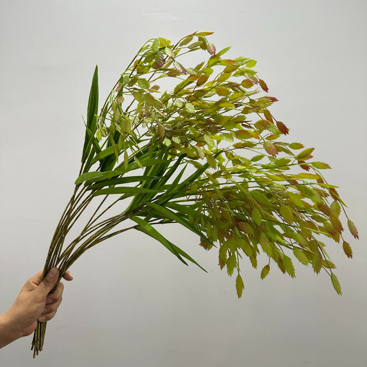 Planta Artificial Hierba de la Pampa, Mata de Plástico, Aspecto Natural, para Decoración Nórdica de Casa, Oficina y Escaparate