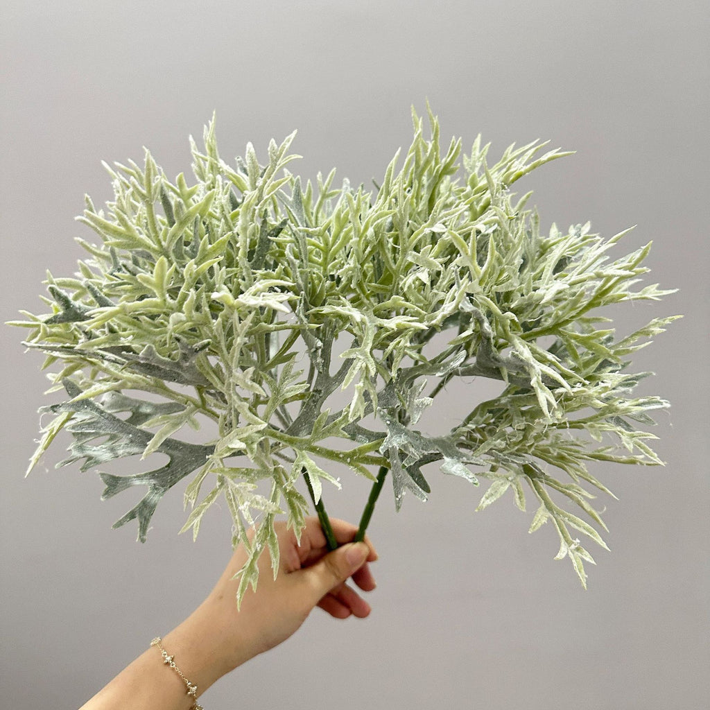 Planta Artificial Cuerno de Alce (Platycerium), Un Ramo Tipo Bush de Plástico PE/PVC, Estilo Moderno, para Hogar, Bodas y Fiestas