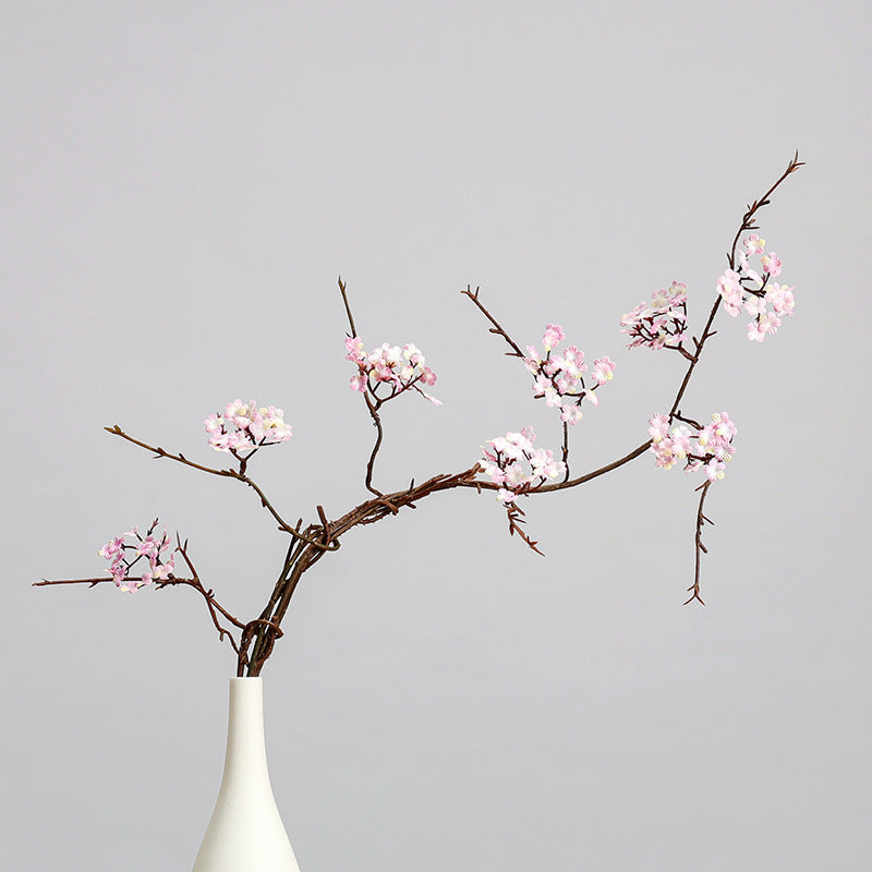 Rama de Flores de Cerezo Artificial, 87 cm, Decoración Interior Estilo Rural y Lujoso