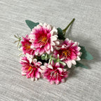 Ramo de Cosmos Artificial con 5 Cabezas de Flor, Tela de Seda Sintética, Estilo Campestre para Boda y Hogar