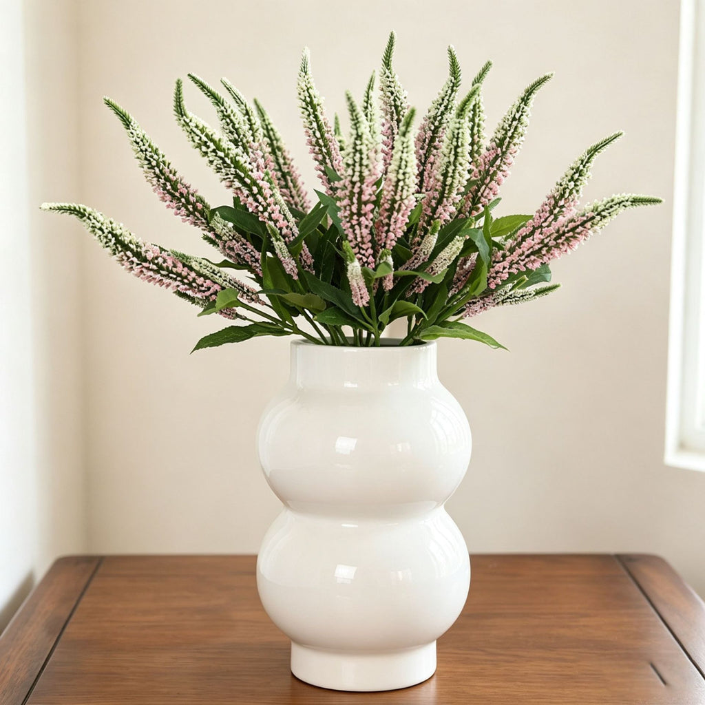 Ramo de Salvia Artificial de Espuma, 1 Ramo Decorativo con Estilo Moderno y Campestre, para Hogar, Boda y Escaparate