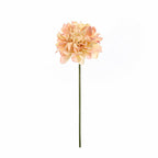 Dalia Artificial de Tela Efecto Seda, Tallo Único con 1 Flor, Borde Tostado, Decoración para Hogar, Bodas y Escaparates