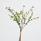Ramo artificial de bayas decorativas, 6 tallos con 18 frutos, 50 cm, ideal para decoración de hogar y eventos