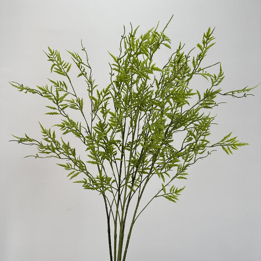Planta Artificial Helecho Persa, Arbusto de Helechos con Hojas de Goma Blanda, Interior y Exterior