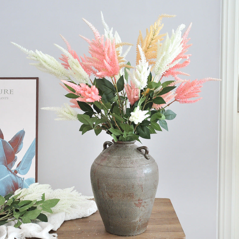 Planta artificial de loto azucena, tallo único con 3 flores, 103 cm, decoración de interior rustica y elegante