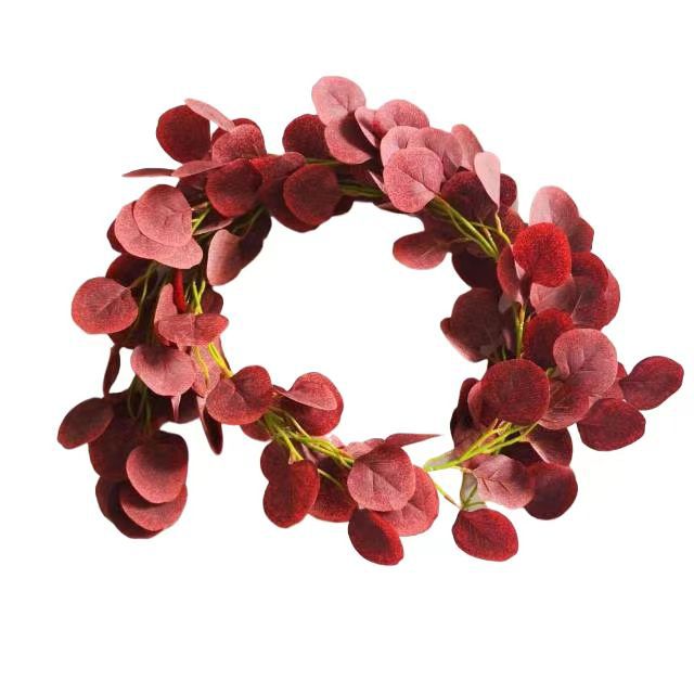 Planta artificial de eucalipto con 146 hojas, enredadera decorativa de 190 cm para bodas y hogar