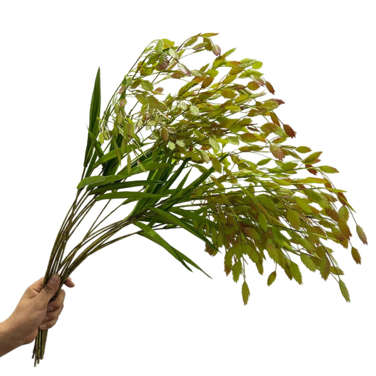 Planta Artificial Hierba de la Pampa, Mata de Plástico, Aspecto Natural, para Decoración Nórdica de Casa, Oficina y Escaparate