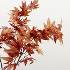 Rama artificial de hoja de arce rojo, estilo retro, 80 cm, decoración rústica y elegante para bodas y hogar