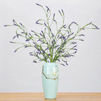Planta artificial de lavanda y persicaria, tallo largo de 123 cm, decoración moderna para bodas y hogar