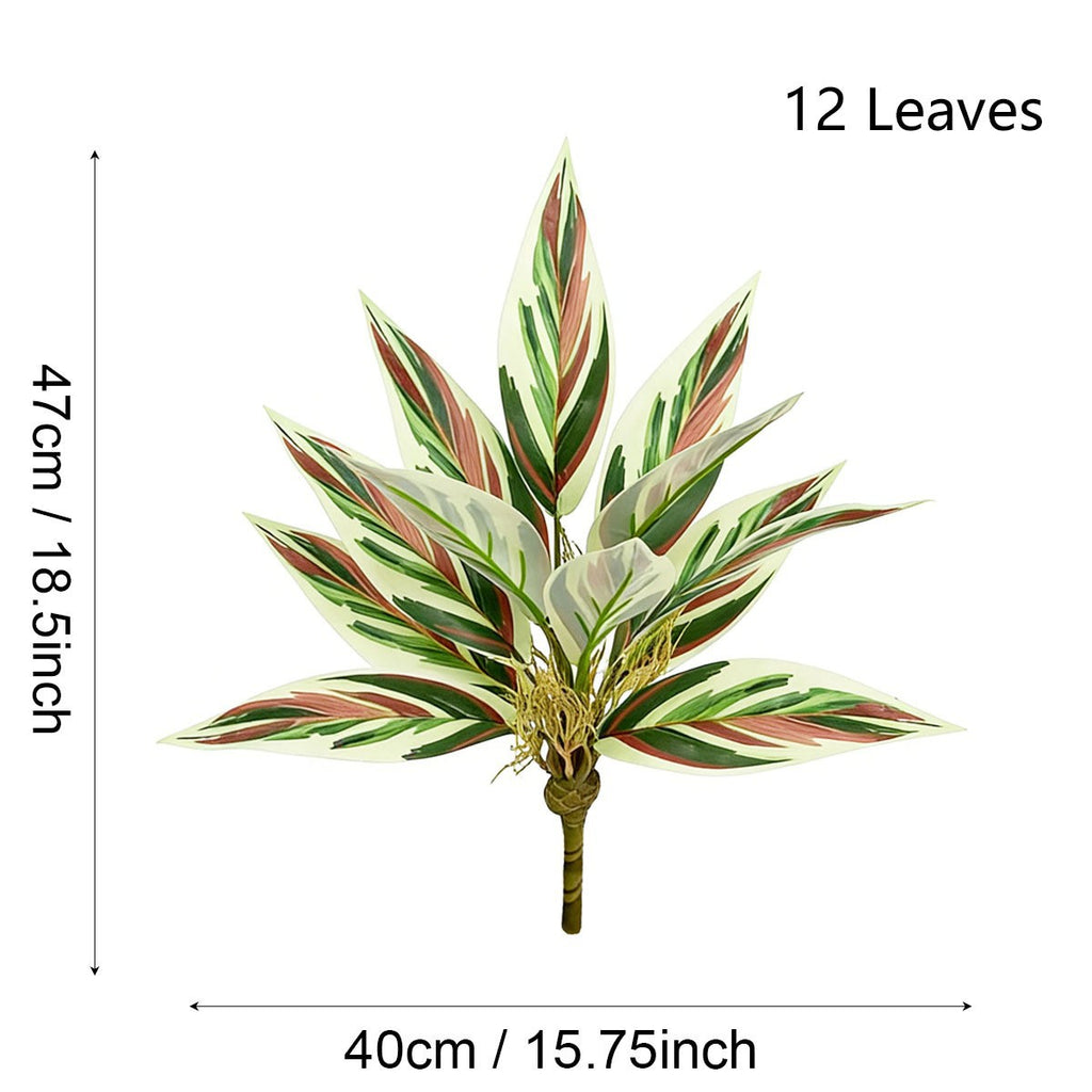Planta artificial de crotón, 40 cm, decoración moderna para hogar, oficina y eventos