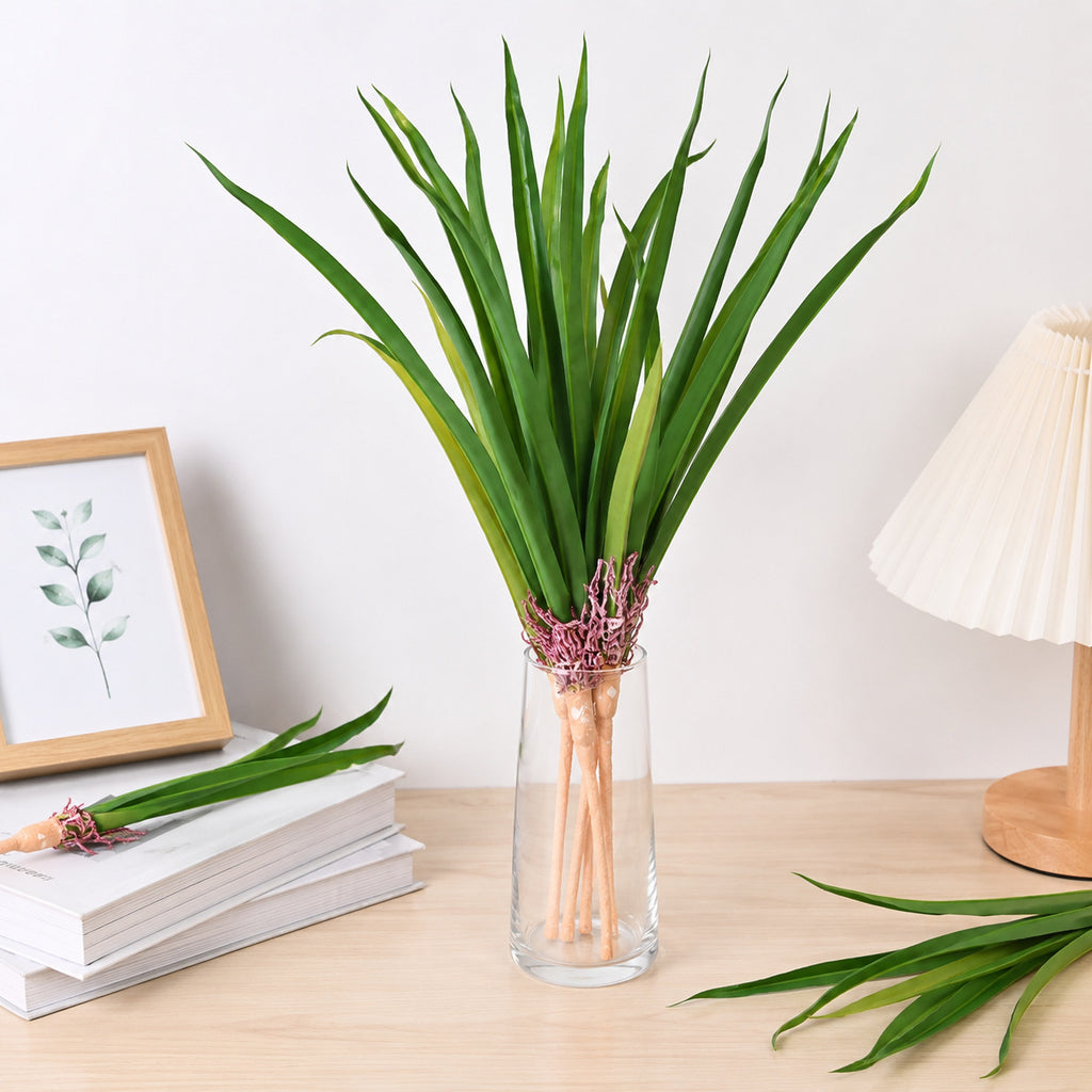 Ramo artificial de cymbidium, 42 cm, estilo rústico, decoración de interior y eventos
