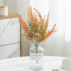 Ramo de Eucalipto y Helecho Artificial, Pieza Única de 37 cm en Plástico y Hierro, para Decoración del Hogar y Bodas