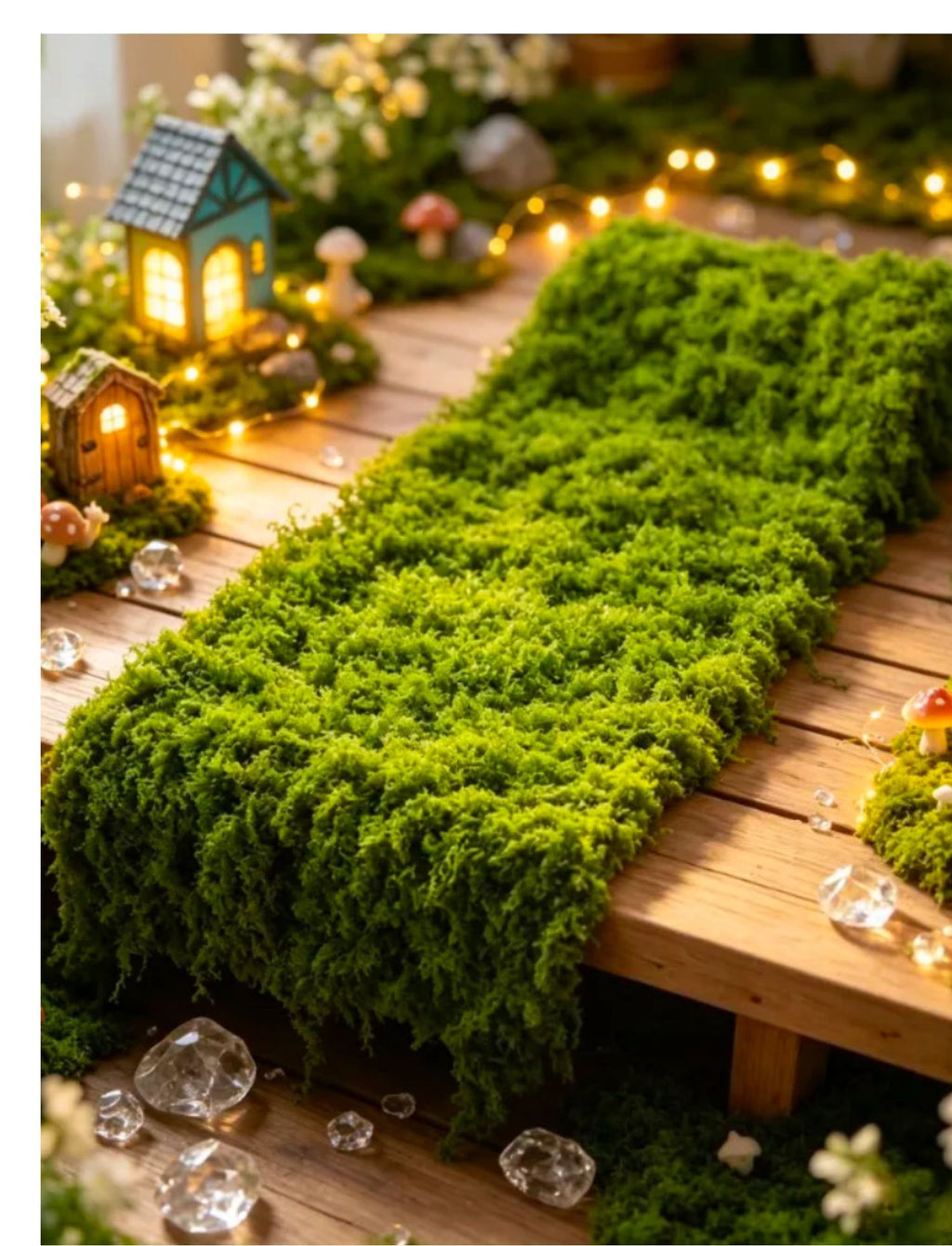 Césped Artificial de Musgo Decorativo, Alfombra de Musgo Sintético Estilo Nórdico, 1 Pieza, para Hogar, Tienda y Bodas