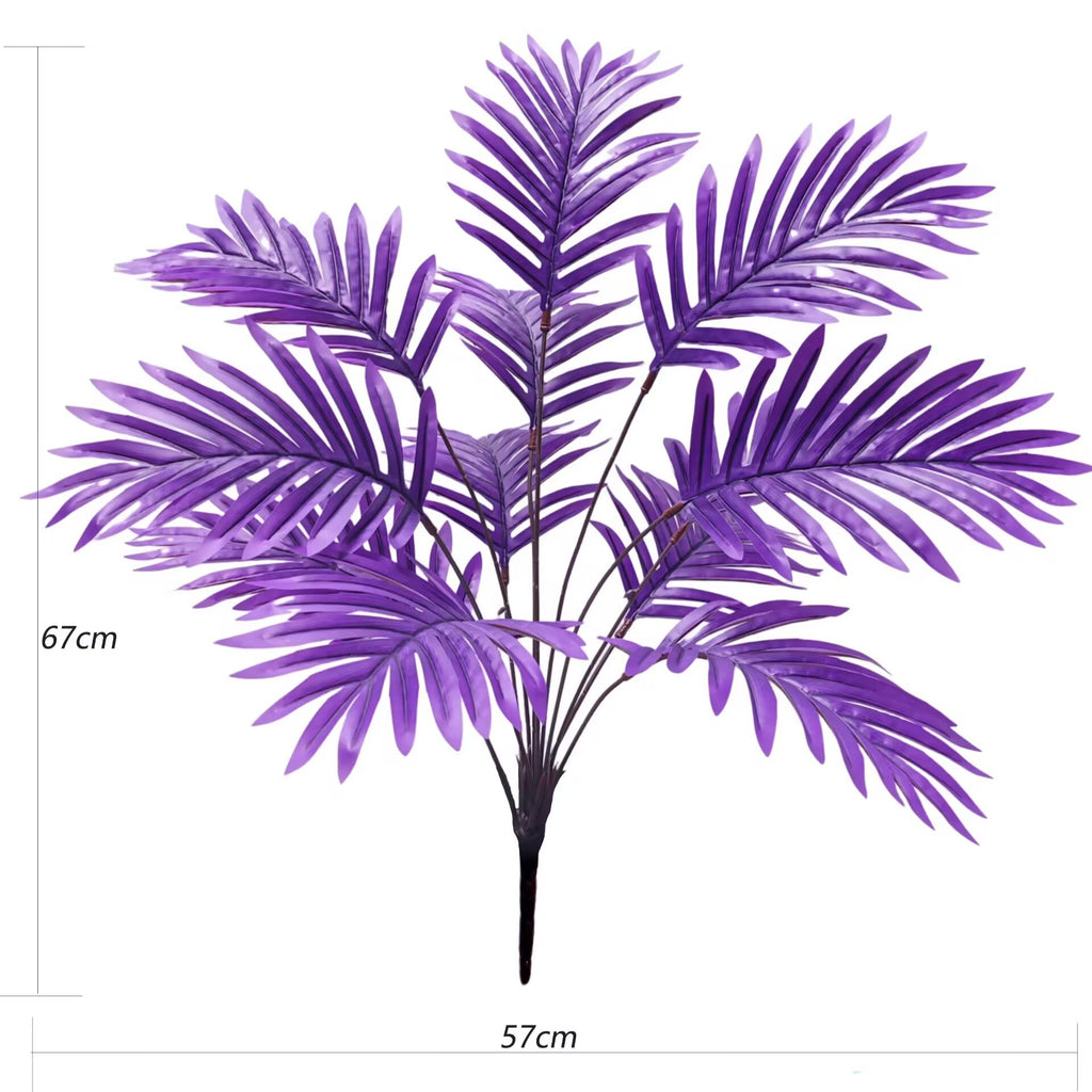 Palmera Areca Artificial de 12 Ramas, 67 cm, Plástico PE/PVC, Decoración Moderna para Hogar y Oficina