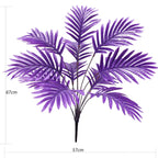 Palmera Areca Artificial de 12 Ramas, 67 cm, Plástico PE/PVC, Decoración Moderna para Hogar y Oficina