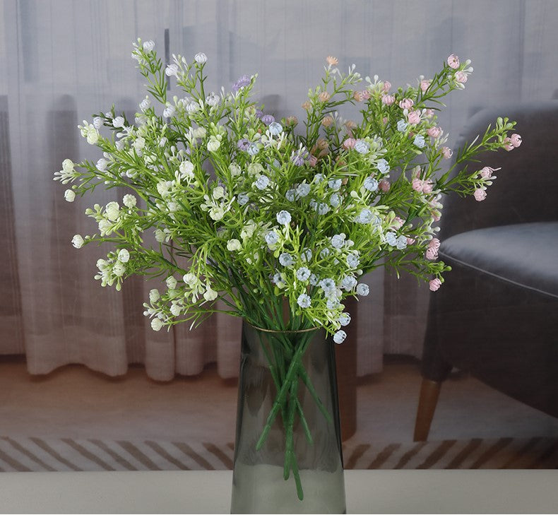 Paniculata artificial con resistencia a los rayos UV para jardín, balcón y terraza - Azul