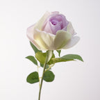Rosa artificial de seda, tallo único 47 cm, 1 flor de 8.5 cm, decoración moderna para boda, hogar y oficina
