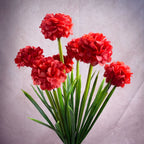 Ramo de 6 flores artificiales de crisantemo PU, 45 cm, estilo moderno, decoración interior para bodas, oficina, hogar, hotel