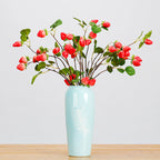 Rama artificial de fresa de espuma, 72 cm, 8 frutos, decoración para hogar y negocios