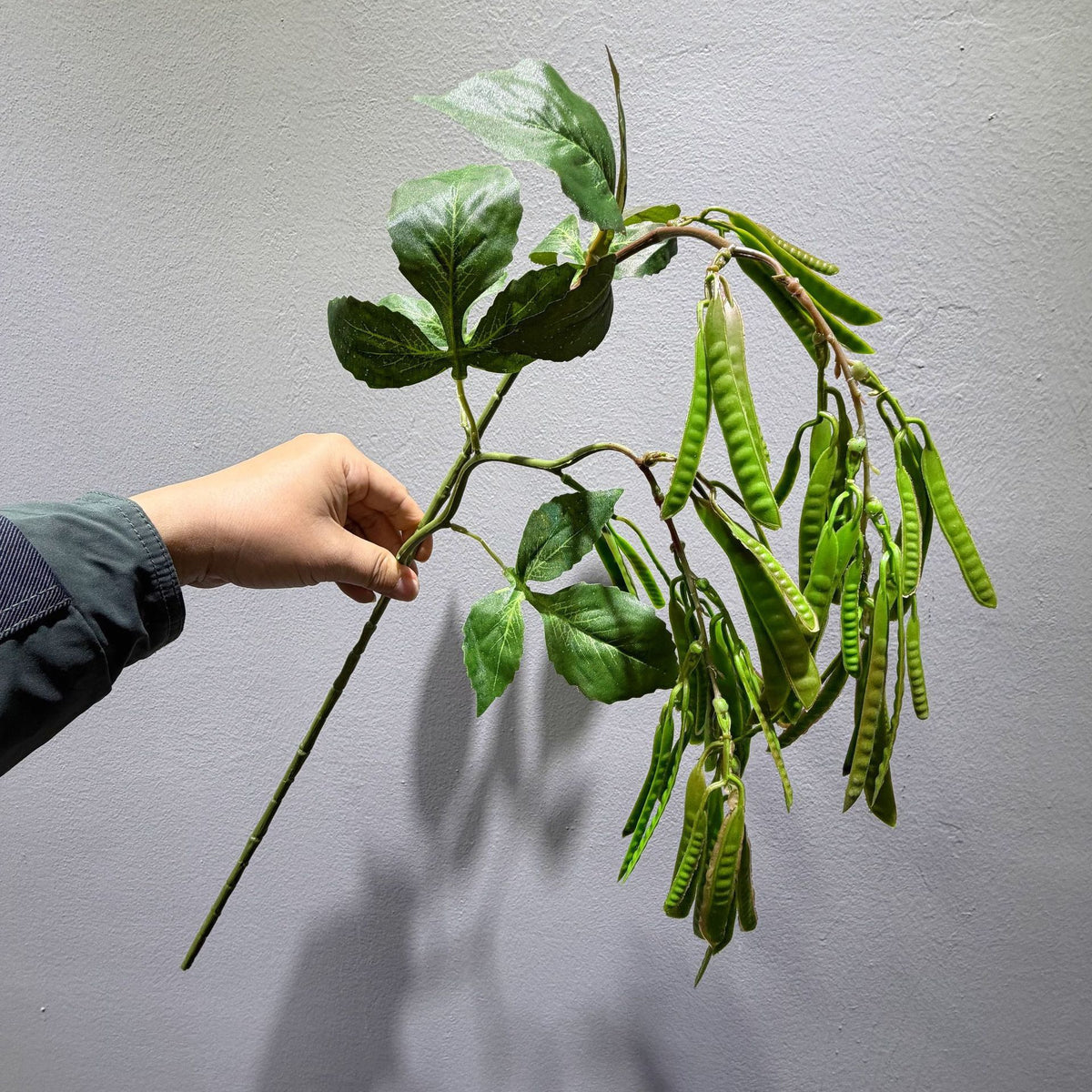 Arbusto de Guisantes Artificial, Planta Decorativa de Plástico para Interior y Exterior, Bodas, Escaparates y Hogar