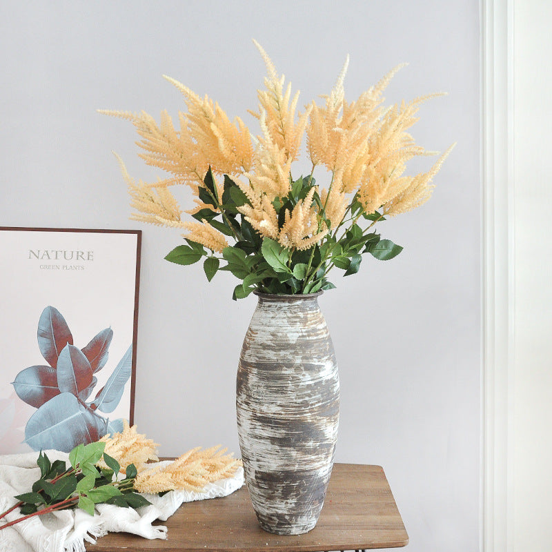 Planta artificial de loto azucena, tallo único con 3 flores, 103 cm, decoración de interior rustica y elegante