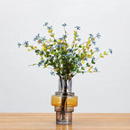 Ramo artificial de bayas decorativas, 6 tallos con 18 frutos, 50 cm, ideal para decoración de hogar y eventos