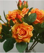 Rosas artificiales con tacto real de 18.5" para bodas y eventos