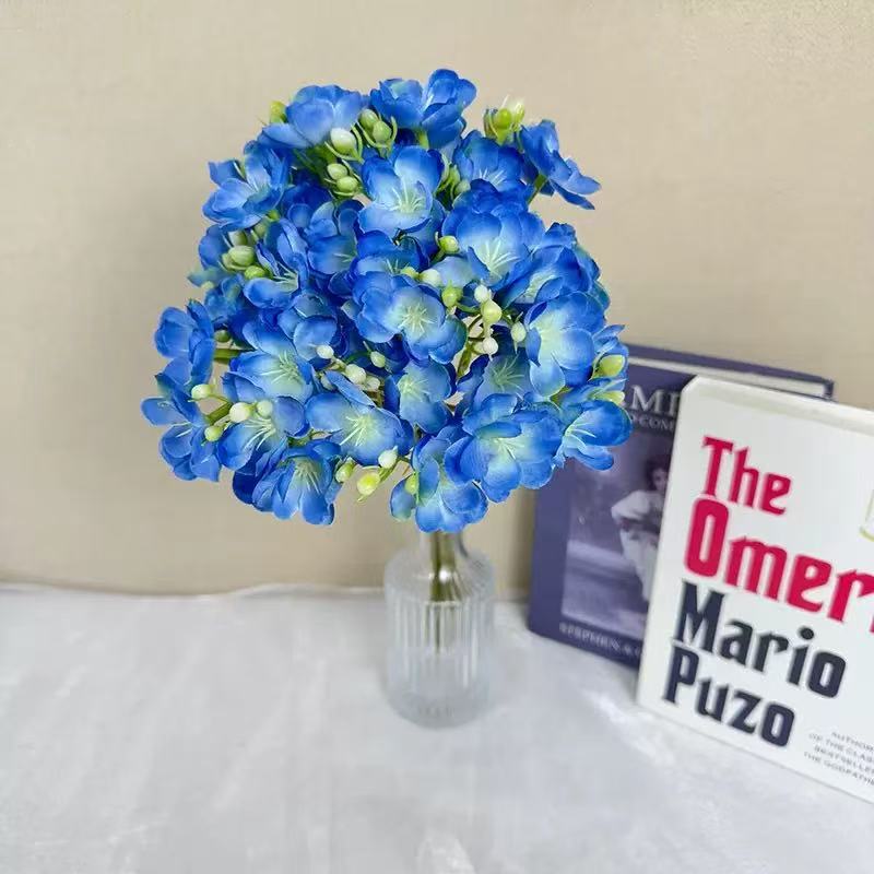 Ramito de Flores Artificiales de Jazmín, 40 cm, Estilo Moderno, Blanco, para Decoración de Bodas, Hogar y Fotos