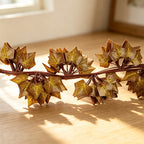 Guirnalda de Hojas de Arce Otoñal Artificial, Enredadera de Tela con 72 Hojas, 220 cm, para Decoración Otoño y Hogar