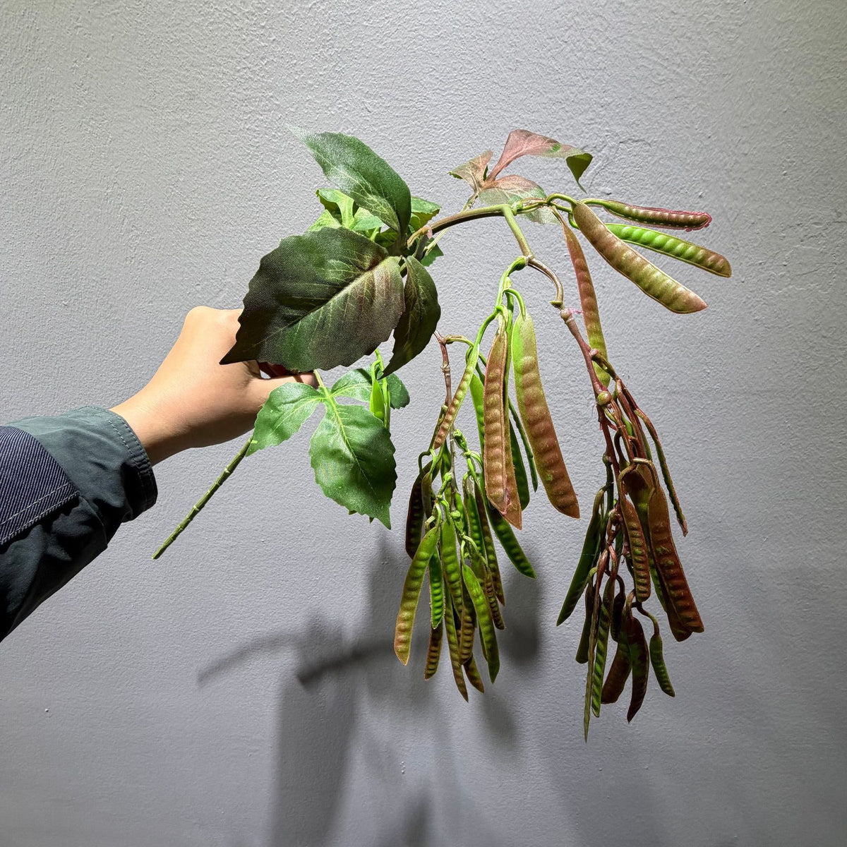 Arbusto de Guisantes Artificial, Planta Decorativa de Plástico para Interior y Exterior, Bodas, Escaparates y Hogar