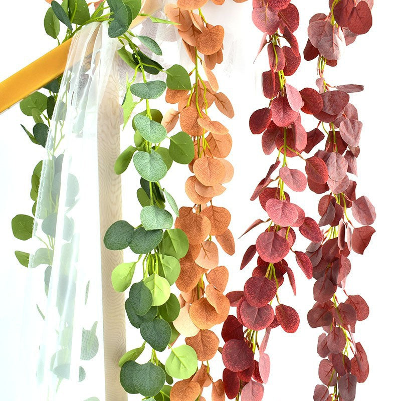 Planta artificial de eucalipto con 146 hojas, enredadera decorativa de 190 cm para bodas y hogar