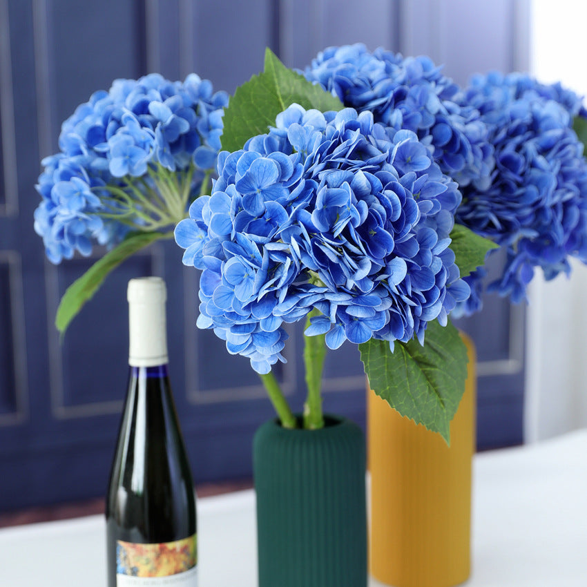 Hortensias artificiales con tacto real de 19" para bodas y eventos - Violeta