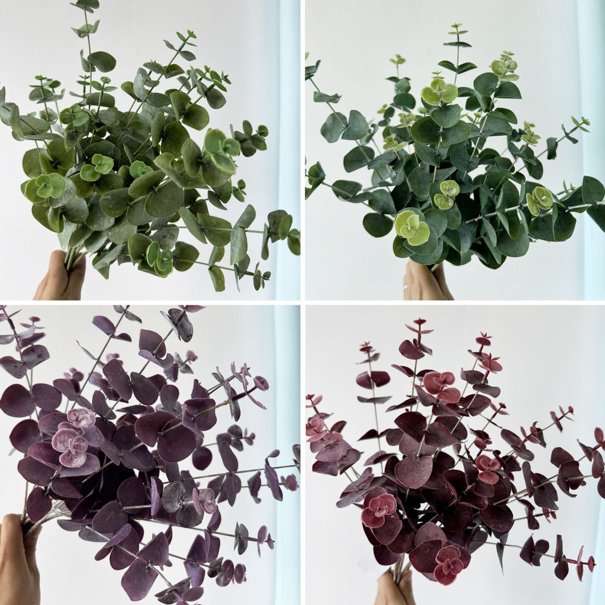 3 Ramas de Eucalipto Artificial, 45 cm, Decoración Hogar, Bodas y Eventos