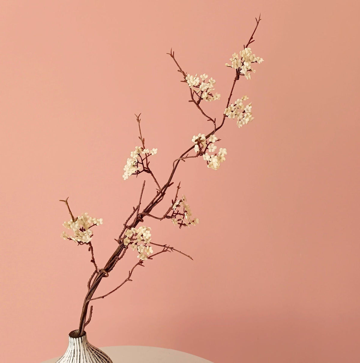 Rama de Flores de Cerezo Artificial, 87 cm, Decoración Interior Estilo Rural y Lujoso