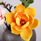 Magnolias artificiales con tacto real de 27" para bodas y eventos