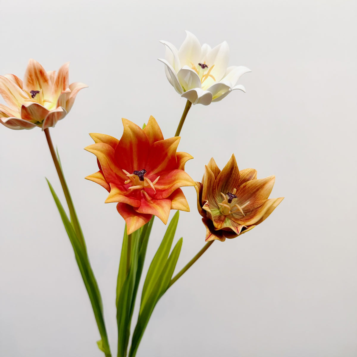 Tulipán artificial de 69 cm, decoración floral moderna para hogar, bodas y oficinas, estilo minimalista