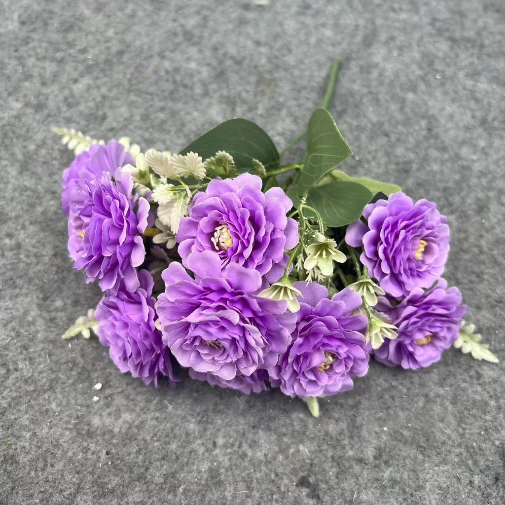 Hibiscos artificiales para arreglos florales y proyectos DIY - Morado