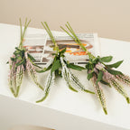 Ramo de Salvia Artificial de Espuma, 1 Ramo Decorativo con Estilo Moderno y Campestre, para Hogar, Boda y Escaparate