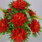 Dalias artificiales de 15" x 10" para bodas y eventos