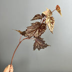 Planta artificial de begonia en arbusto, 71 cm de altura, decoración de plástico para exteriores e interiores