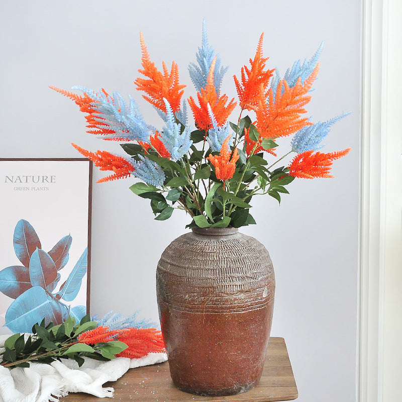 Planta artificial de loto azucena, tallo único con 3 flores, 103 cm, decoración de interior rustica y elegante